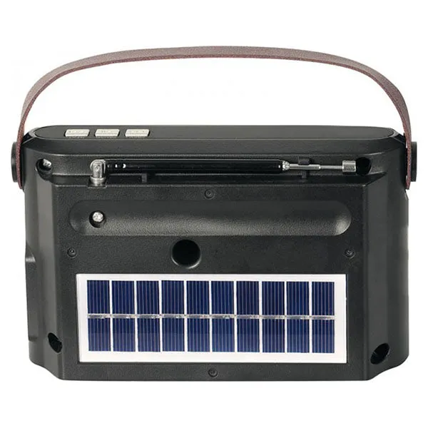 Trevi RA 7F25 BT Solar-Powered Multi-Band Portable Radio - Black | 026671