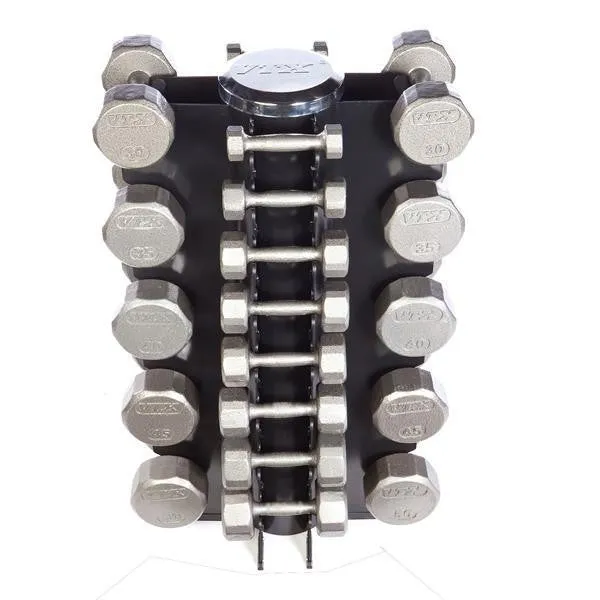 Troy Barbell VTX 3-50 lb. Iron Dumbbells w/ Rack