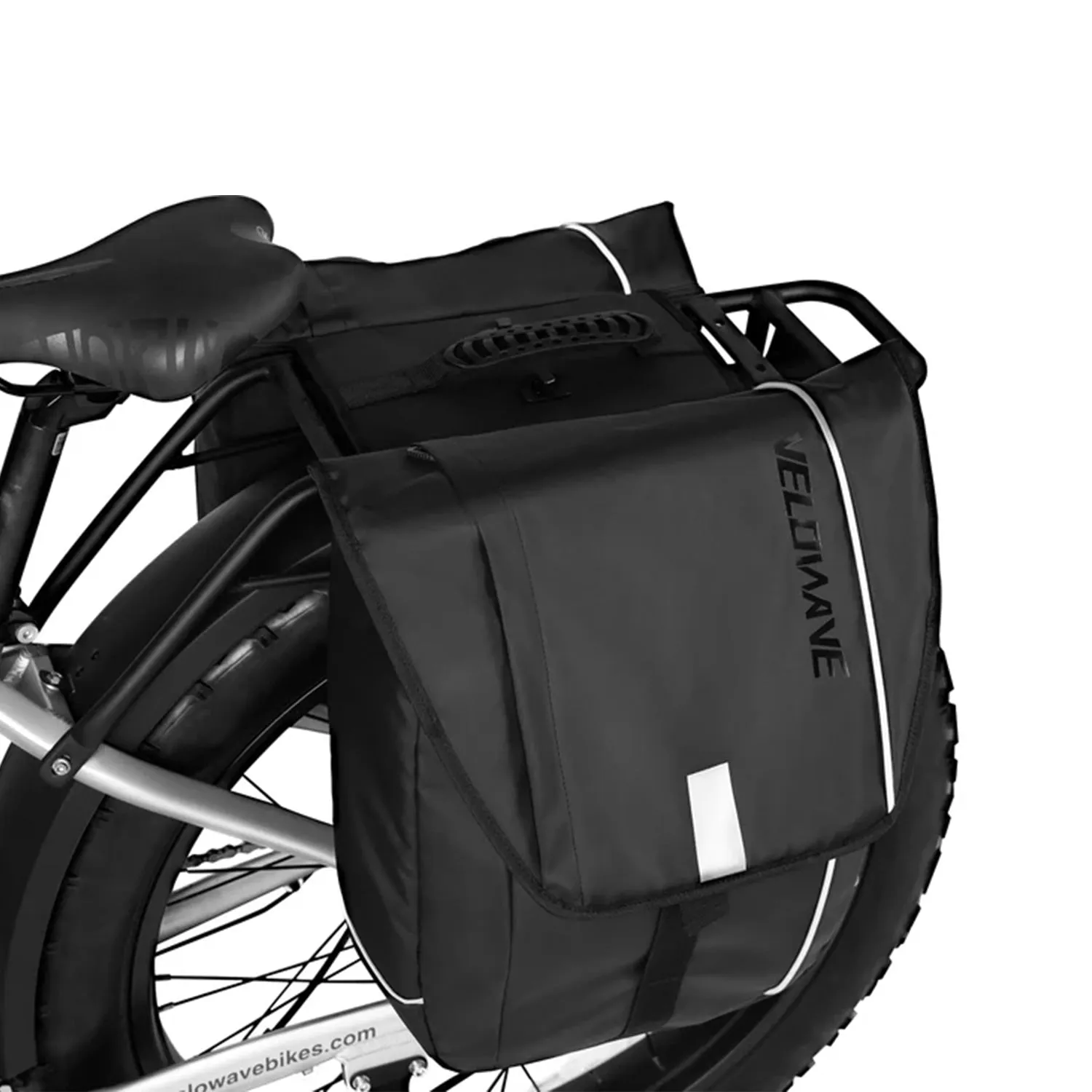 Waterproof Bicycle Pannier Bag with Rain Cover