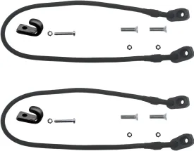 YYST D Ring Kayak Bungee Paddle Holder Kayak Paddle Keepers Kit 2/PK with J Hooks and Screws - No Paddle, No Kayaks
